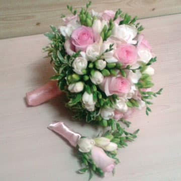 Букет невесты Розовое облако